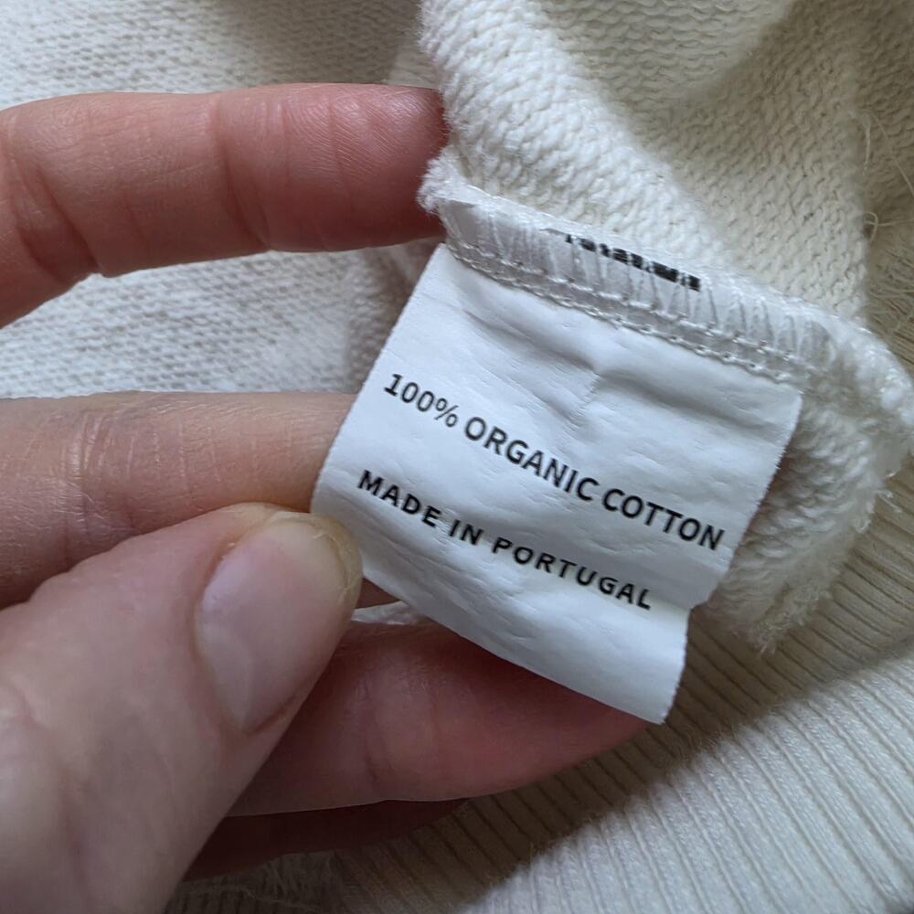 FIGS X Lingua Franca Sweatshirt Womens Large White I Am A Nurse Fleece Crewneck - Picture 6 of 11